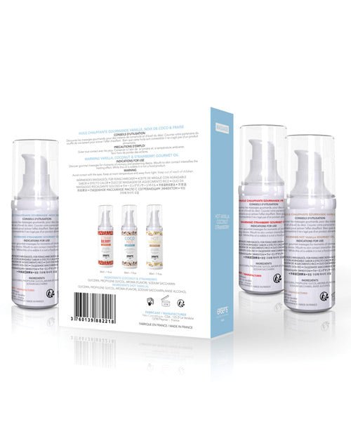 Exsens Of Paris Let's Travel Massage Oil Set Massage Oils, Lotions, Creams And Gels - Tophatter Daily Deals