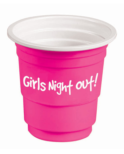 Girls Night Out! Bachelorette Plastic Shot Glasses - Pink Set Of 12 Bachelorette & Party Supplies - Tophatter Daily Deals