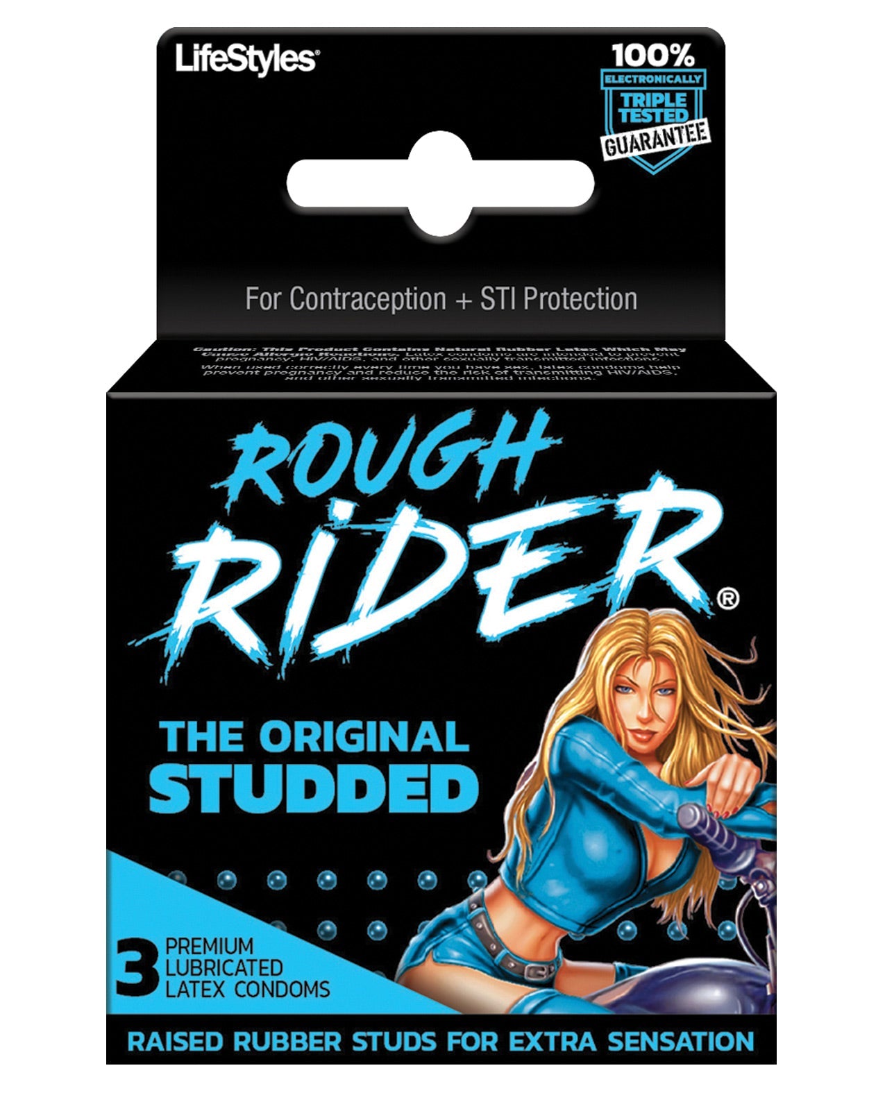 Rough Rider Studded Condom Pack - Pack Of 3 Default Title Condoms - Tophatter Daily Deals