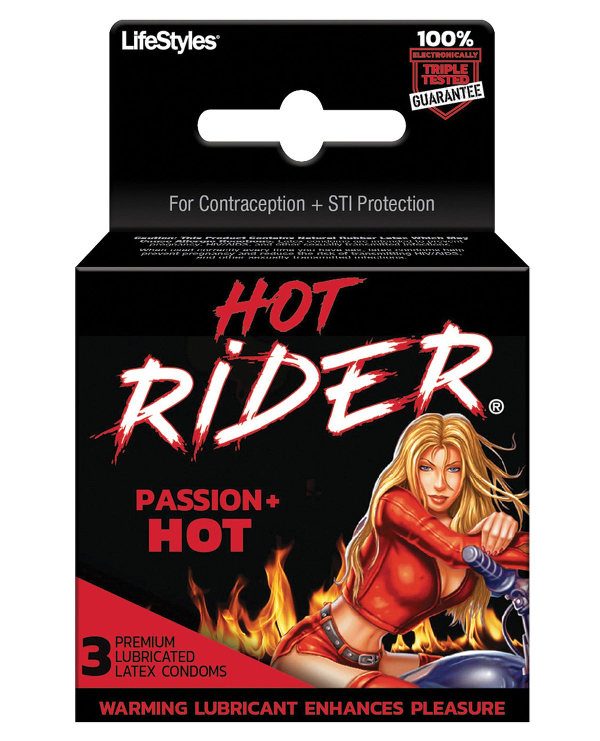 Hot Rider Hot Condom Pack - Pack Of 3 Default Title Condoms - Tophatter Daily Deals