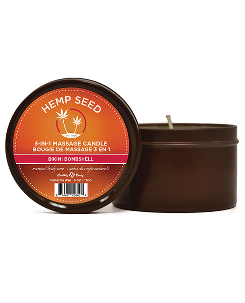 Earthly Body Summer 2019 Massage Candle - 6 Oz Bikini Bombshell Default Title Setting The Mood - Tophatter Daily Deals