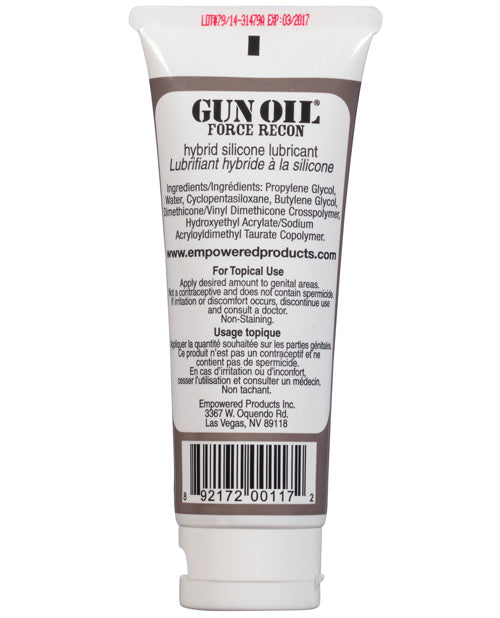 Gun Oil Force Recon Hybrid Silicone Based Lube - 3.3 Oz Tube Lubes - Tophatter Daily Deals
