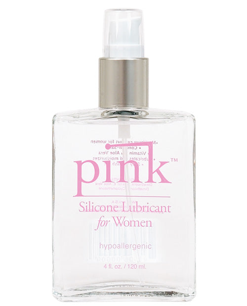 Pink Silicone Lube - 4 Oz Glass Bottle Default Title Lubes - Tophatter Daily Deals