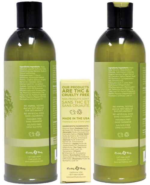 Earthly Body Miracle Oil Shampoo & Conditioner Pack W-free Gift Bath & Body - Tophatter Daily Deals