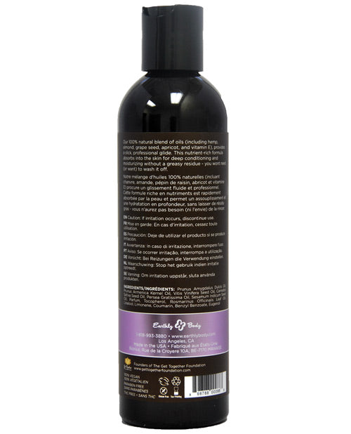 Earthly Body Massage & Body Oil - 8 Oz Lavender Massage Oils, Lotions, Creams And Gels - Tophatter Daily Deals