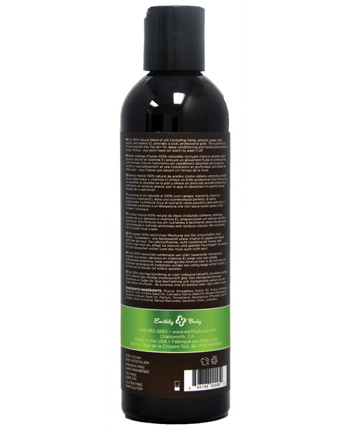 Earthly Body Massage & Body Oil - 8 Oz Naked In The Woods Massage Oils, Lotions, Creams And Gels - Tophatter Daily Deals