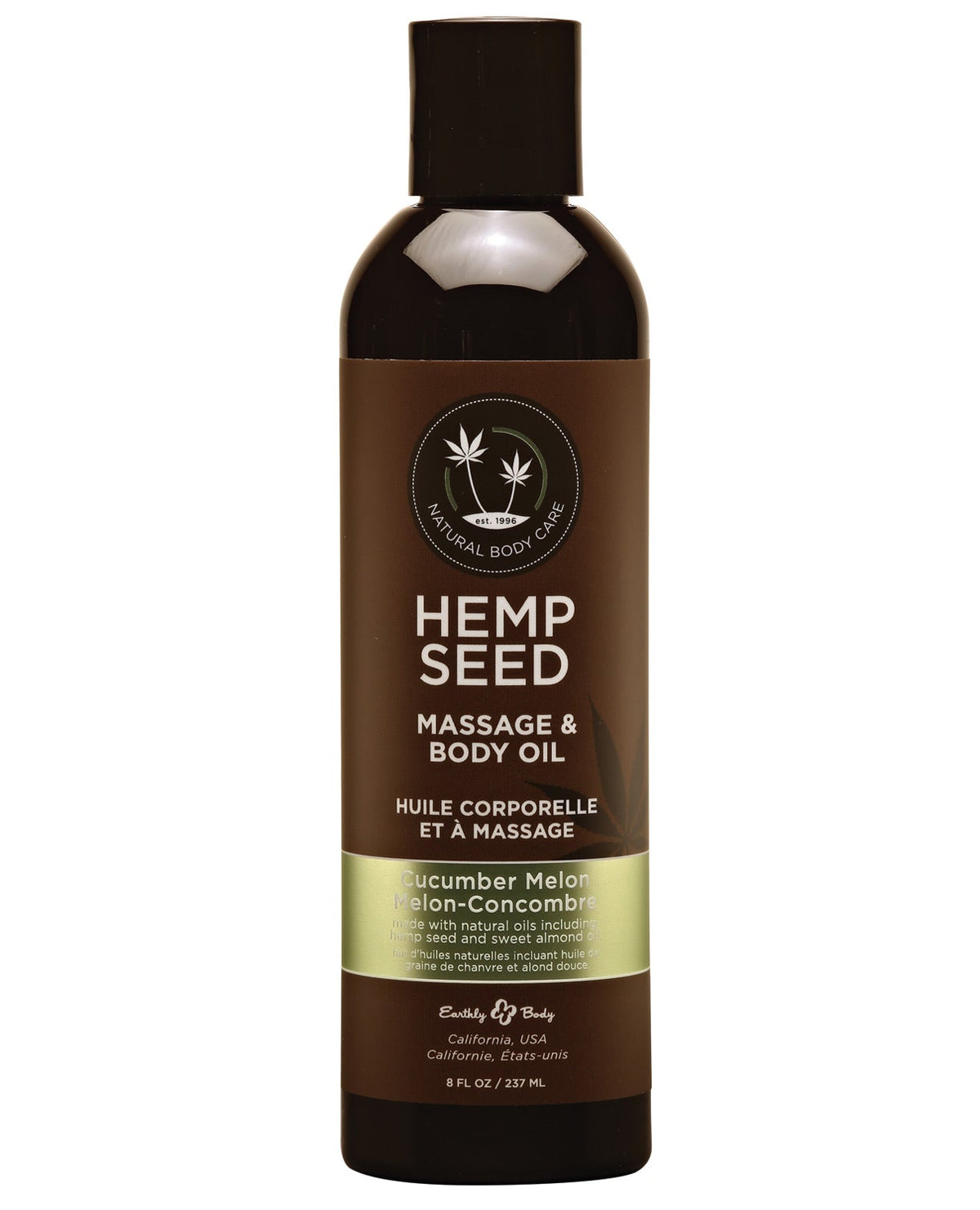 Earthly Body Massage & Body Oil - 8 Oz Cucumber Melon Default Title Massage Oils, Lotions, Creams And Gels - Tophatter Daily Deals