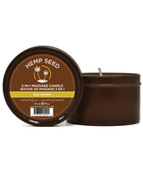 Earthly Body Suntouched Hemp Candle - 6 Oz Round Tin Nag Champa Default Title Setting The Mood - Tophatter Daily Deals