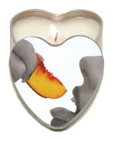 Earthly Body Suntouched Hemp Edible Candle - 4.7 Oz Heart Tin Peach Default Title Setting The Mood - Tophatter Daily Deals