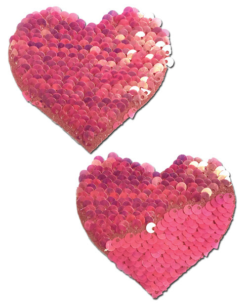 Pastease Color Changing Flip Sequins Heart - Pink O-s Undergarments - Tophatter Daily Deals