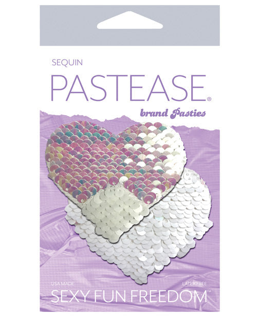 Pastease Color Changing Flip Sequins Heart - Pearl-white O-s Default Title Undergarments - Tophatter Daily Deals