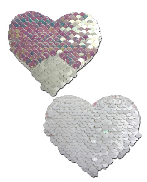 Pastease Color Changing Flip Sequins Heart - Pearl-white O-s Undergarments - Tophatter Daily Deals