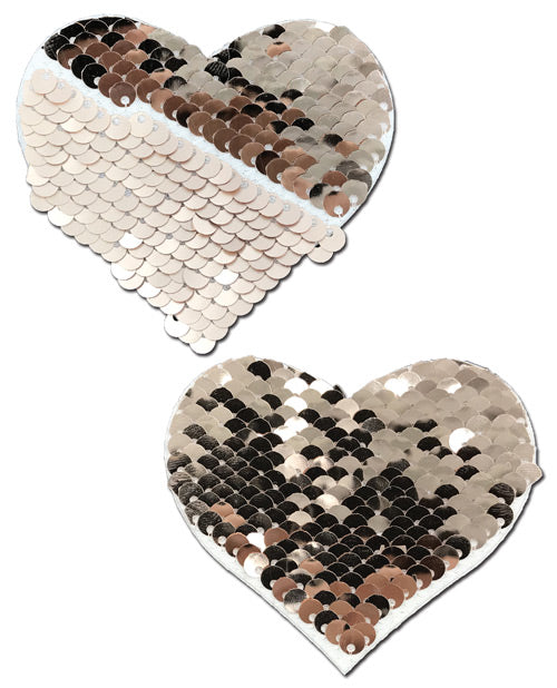 Pastease Color Changing Flip Sequins Heart - Rose Gold O-s Undergarments - Tophatter Daily Deals