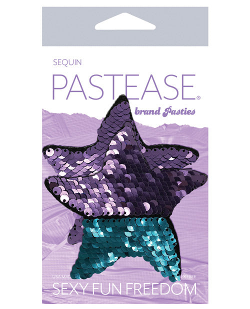 Pastease Color Changing Flip Sequins Starfish - Purple-turquoise O-s Default Title Undergarments - Tophatter Daily Deals