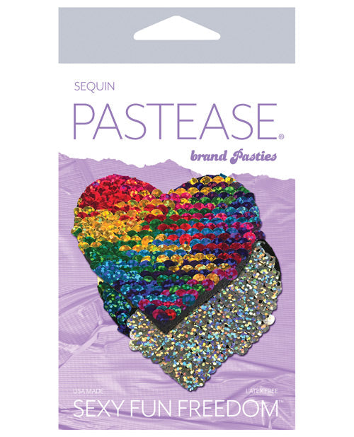 Pastease Color Changing Flip Sequins Heart - Rainbow O-s Default Title Undergarments - Tophatter Daily Deals