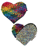 Pastease Color Changing Flip Sequins Heart - Rainbow O-s Undergarments - Tophatter Daily Deals