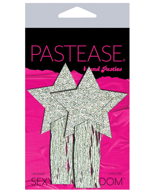 Pastease Glitter Tassle Stars - Silver O-s Default Title Undergarments - Tophatter Daily Deals