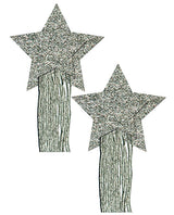 Pastease Glitter Tassle Stars - Silver O-s Undergarments - Tophatter Daily Deals