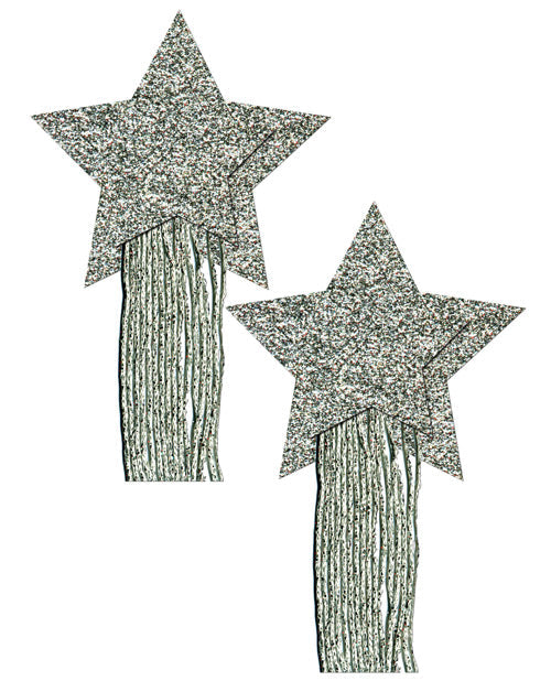 Pastease Glitter Tassle Stars - Silver O-s Undergarments - Tophatter Daily Deals