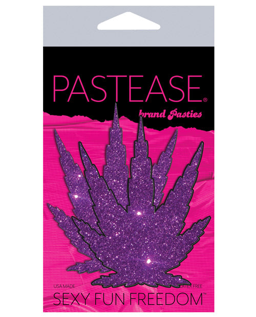 Pastease Glitter Leaf - Royal Purple O-s Default Title Undergarments - Tophatter Daily Deals
