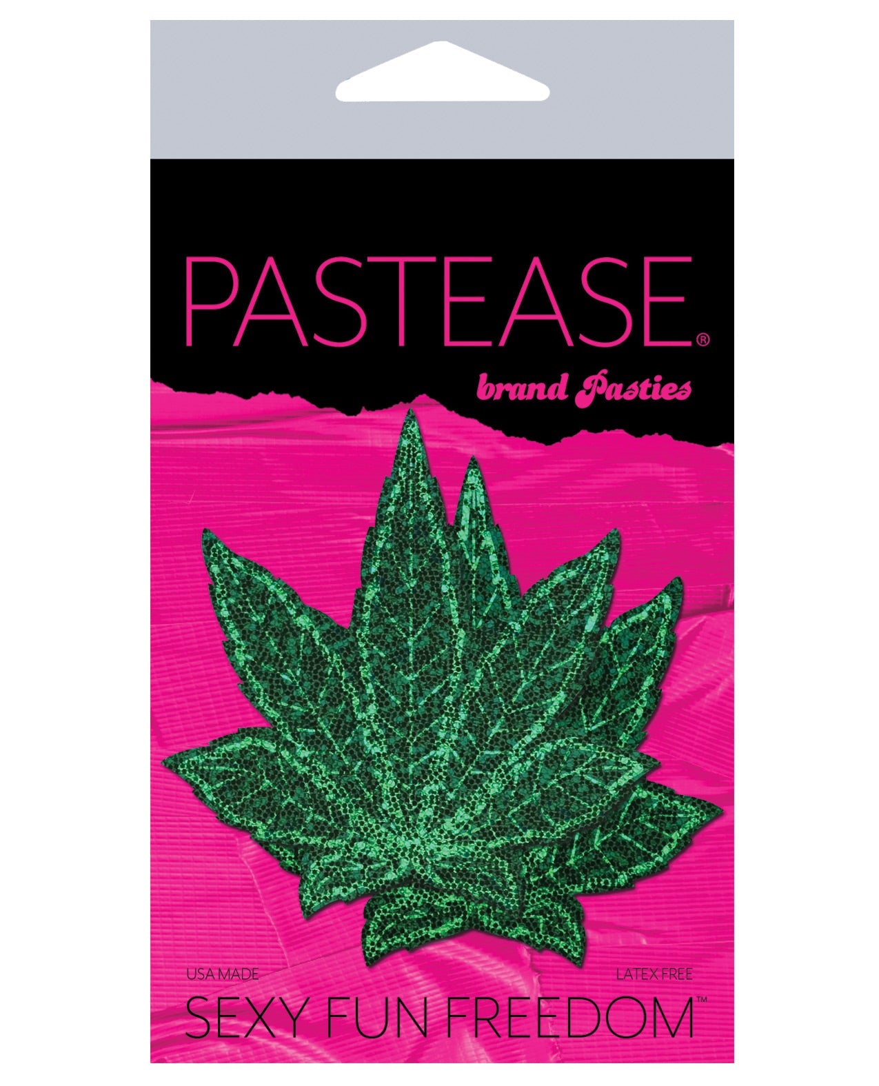 Pastease Glitter Marijuana Leafs - Green O-s Default Title Undergarments - Tophatter Daily Deals