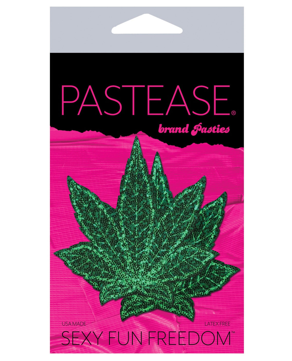 Pastease Glitter Marijuana Leafs - Green O-s Default Title Undergarments - Tophatter Daily Deals
