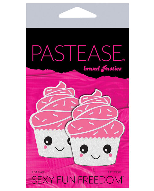 Pastease Cupcake Glittery Frosting Nipple Pastie - White O-s Default Title Undergarments - Tophatter Daily Deals