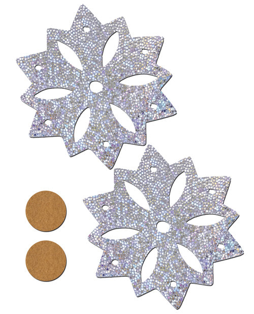 Pastease Glitter Snow Flake - Silver O-s Undergarments - Tophatter Daily Deals