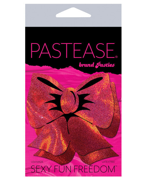 Pastease Hologram Bow - Red O-s Default Title Undergarments - Tophatter Daily Deals