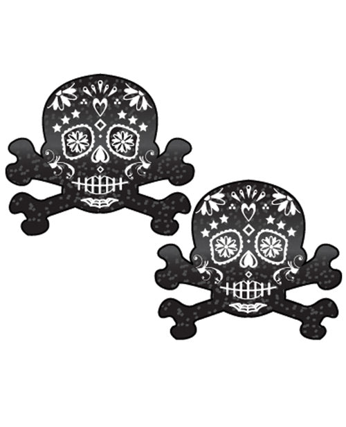 Pastease Day Of The Dead Skull - Black-white O-s Undergarments - Tophatter Daily Deals