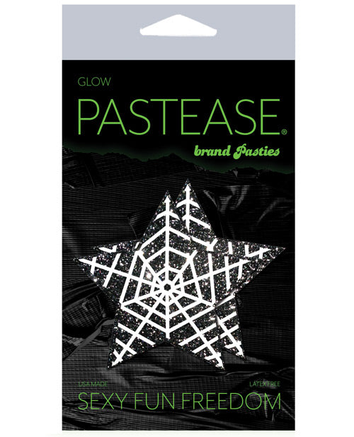 Pastease Halloween Glitter Web - Glow In The Dark Black-white O-s Default Title Undergarments - Tophatter Daily Deals
