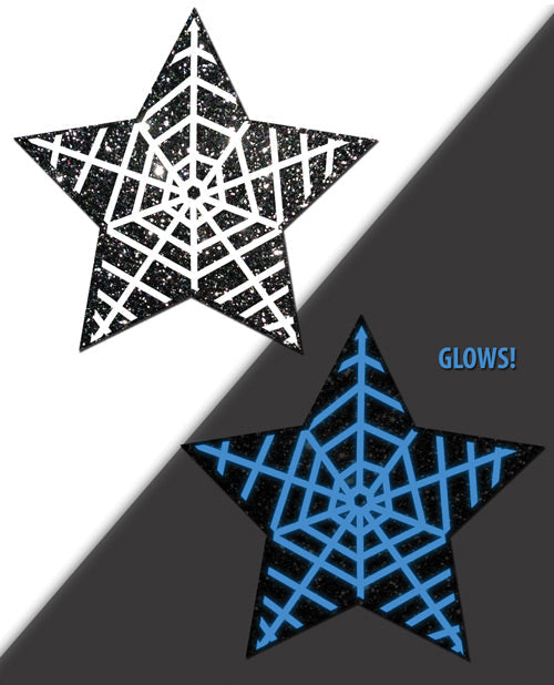 Pastease Halloween Glitter Web - Glow In The Dark Black-white O-s Undergarments - Tophatter Daily Deals