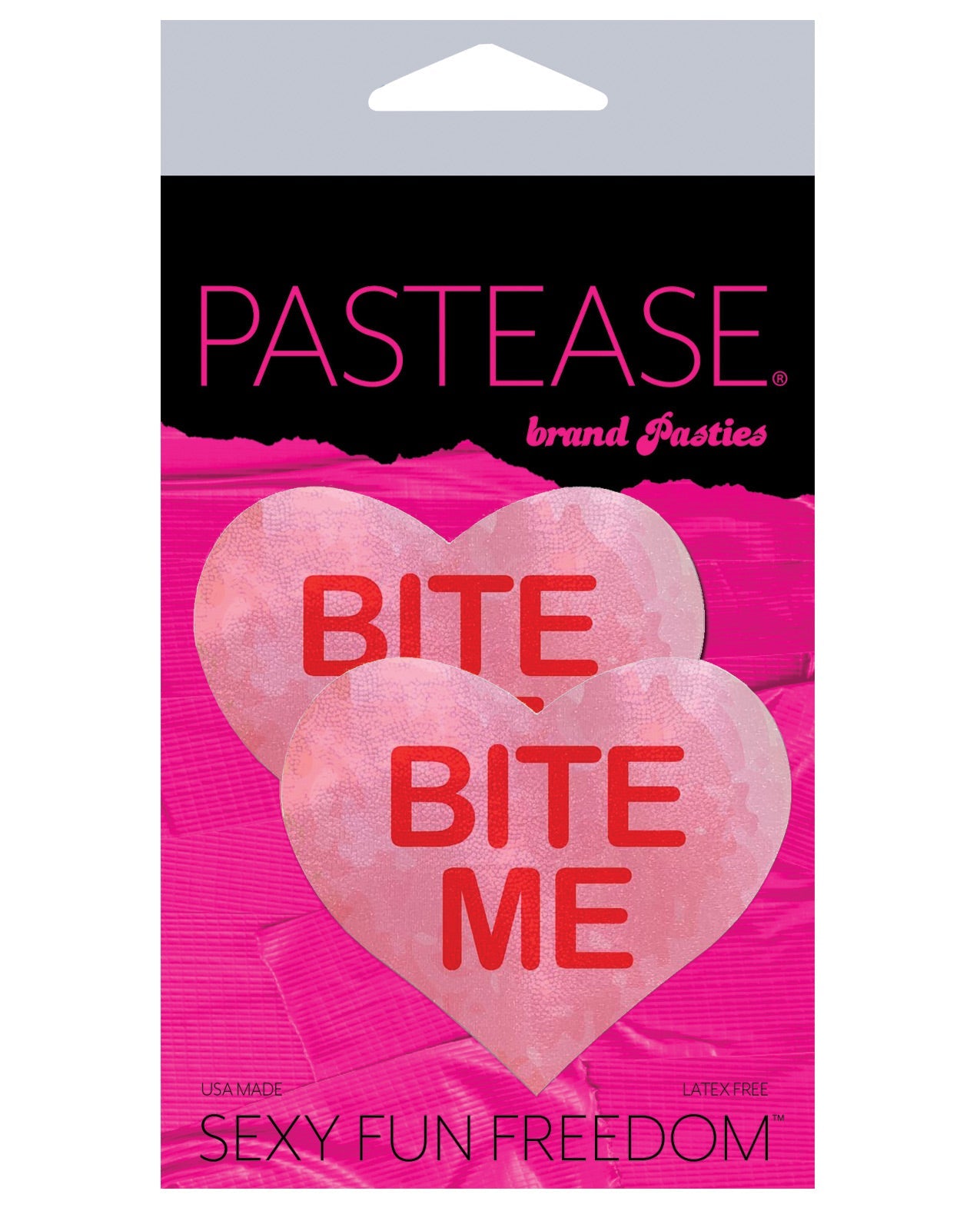 Pastease Bite Me Heart - Pink-red O-s Default Title Undergarments - Tophatter Daily Deals