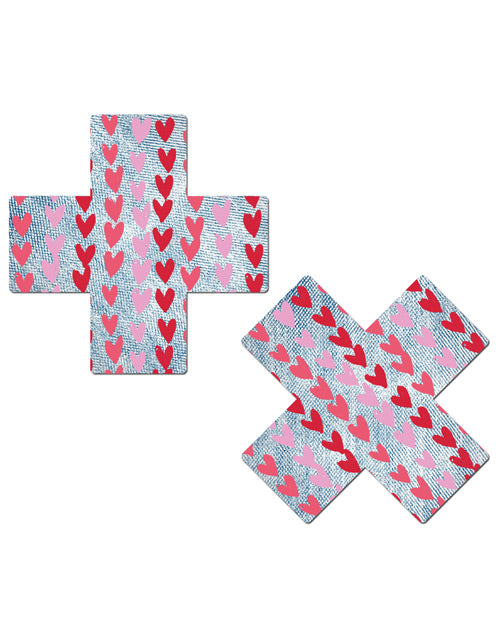 Pastease Plus W-hearts - Light Denim O-s Undergarments - Tophatter Daily Deals