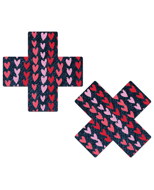 Pastease Plus W-hearts - Dark Denim O-s Undergarments - Tophatter Daily Deals