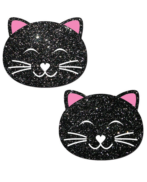 Pastease Glitter Black Cat - Black O-s Undergarments - Tophatter Daily Deals