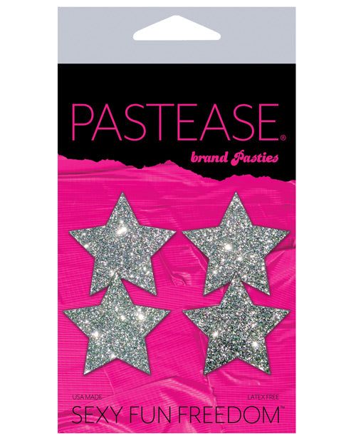 Pastease Petites Glitter Star - Silver O-s Pack Of 2 Default Title Undergarments - Tophatter Daily Deals