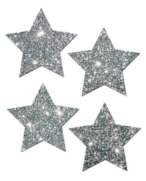 Pastease Petites Glitter Star - Silver O-s Pack Of 2 Undergarments - Tophatter Daily Deals