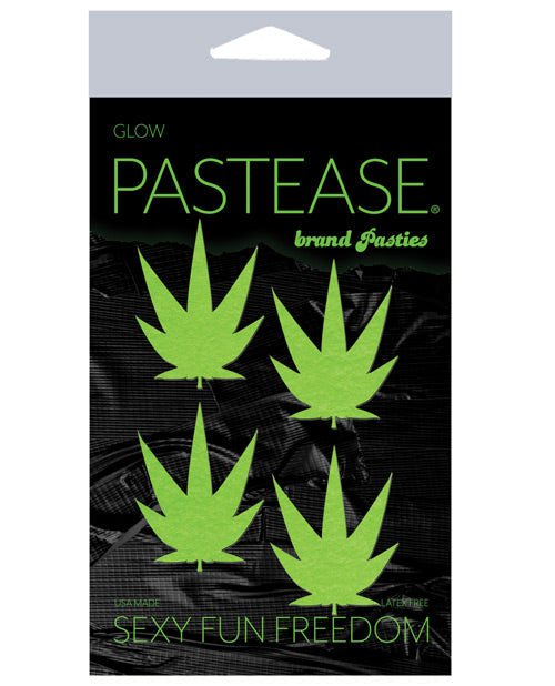 Pastease Petites Leaf - Glow In The Dark Green O-s Pack Of 2 Default Title Undergarments - Tophatter Daily Deals