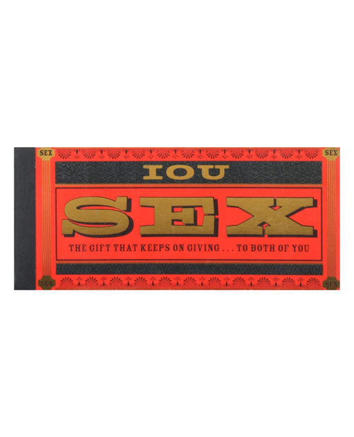 I.o.u Sex Checks Coupon Book Default Title Setting The Mood - Tophatter Daily Deals