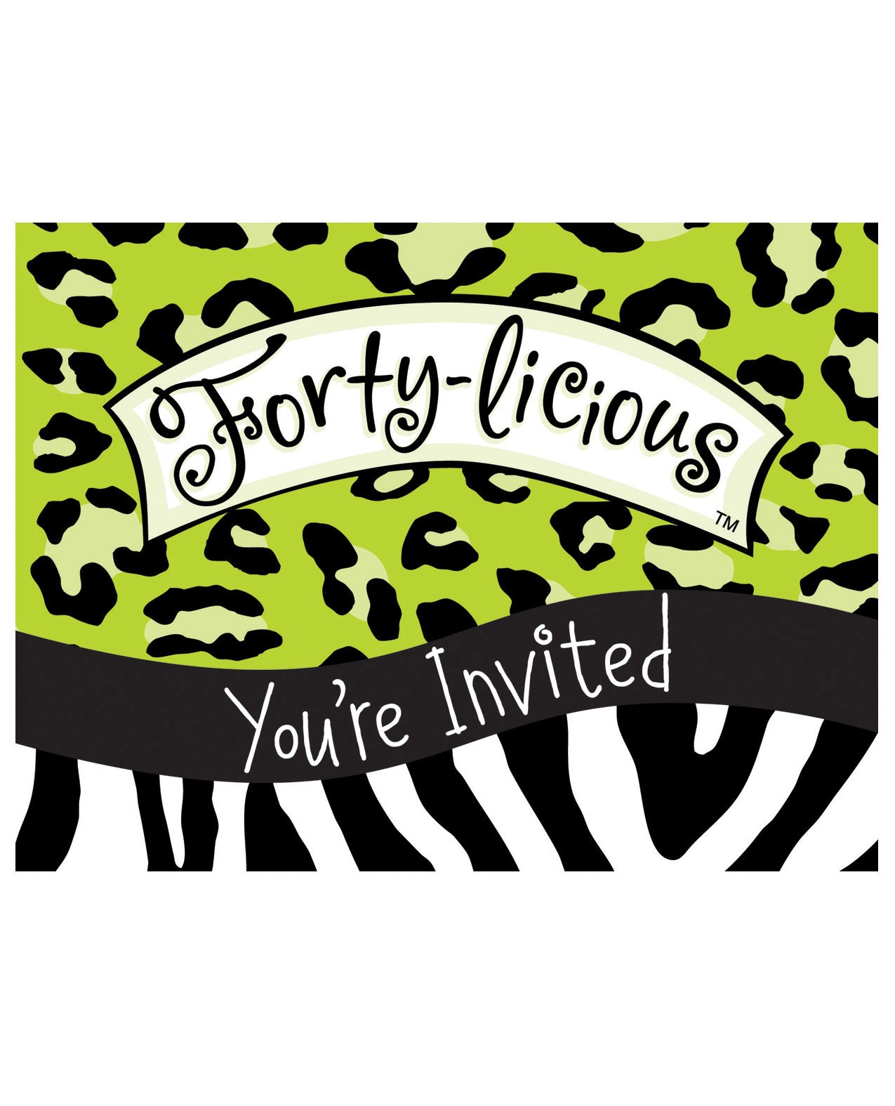 Forty-licious Invitation Default Title Closeouts - Tophatter Daily Deals