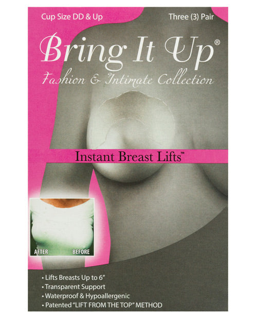Bring It Up Plus Size Breast Lifts - D Cup & Larger Pack Of 3 Default Title Undergarments - Tophatter Daily Deals