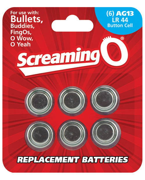 Screaming O Ag13 Batteries - Sheet Of 6 (bullet, Owow, Fingo, Bullet Buddies, O Gee) Default Title Batteries - Tophatter Daily Deals