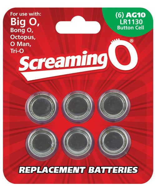 Screaming O Ag10 Batteries - Sheet Of 6 (bigo ,octo, Bongo,trio,oman,bango) Default Title Batteries - Tophatter Daily Deals