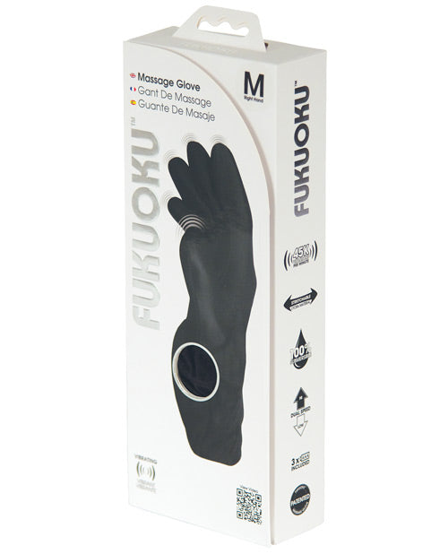 Fukuoku 5 Finger Righthand Massage Glove Medium - Black Default Title Massagers - Tophatter Daily Deals
