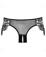 Adore Lavish & Lace Crotchless Panty Black O-s All Undergarments - Tophatter Daily Deals