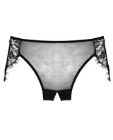 Adore Lavish & Lace Crotchless Panty Black O-s All Undergarments - Tophatter Daily Deals