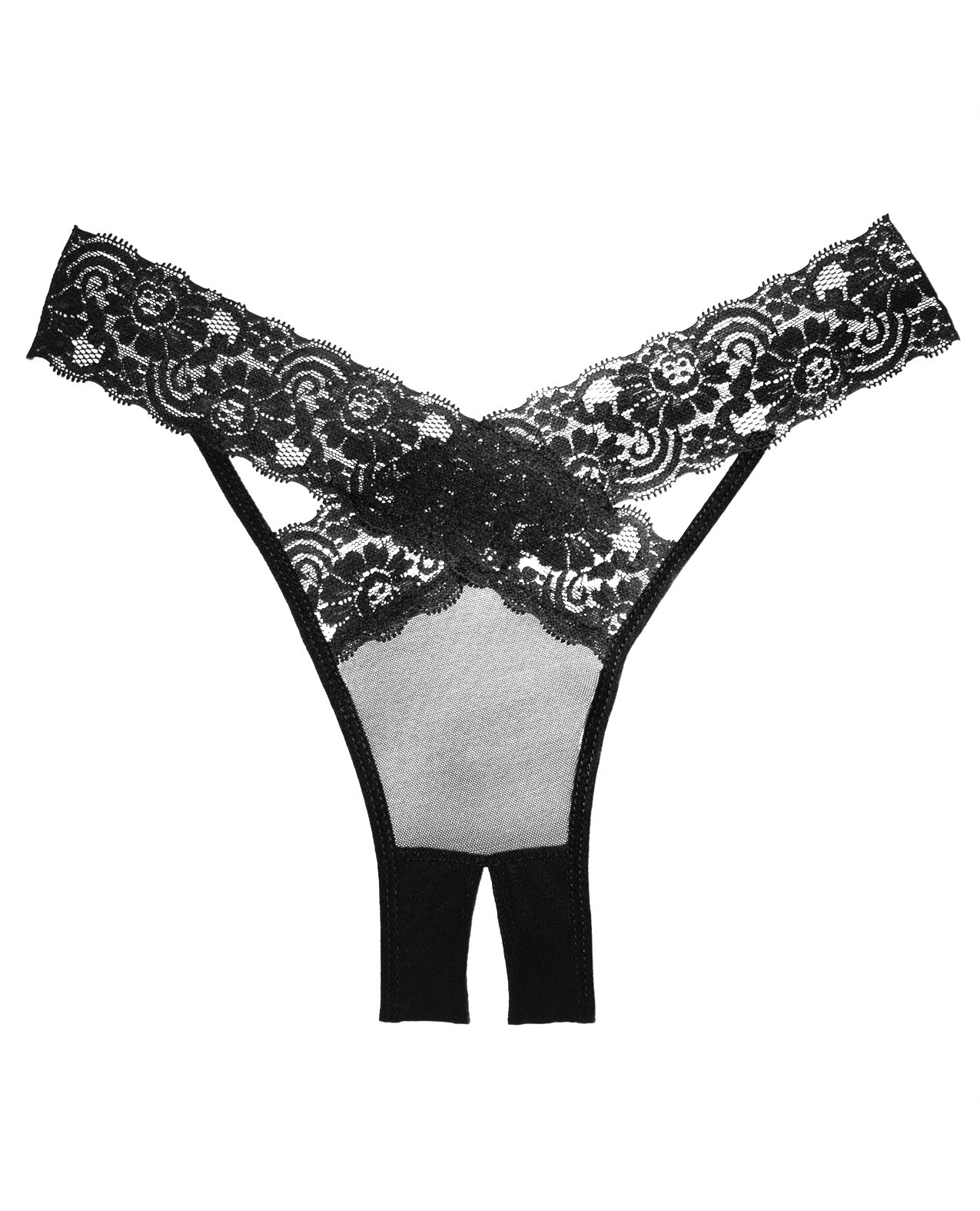 Adore Sheer & Lace Desire Panty Black O-s Undergarments - Tophatter Daily Deals