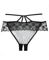 Adore Angel Crotchless Panty Black O-s All Undergarments - Tophatter Daily Deals