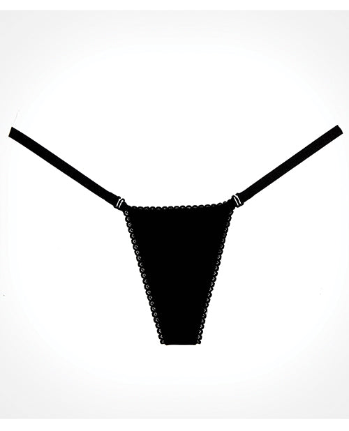Adore Between Teh Cheats Velvet Panty Black O-s All Undergarments - Tophatter Daily Deals